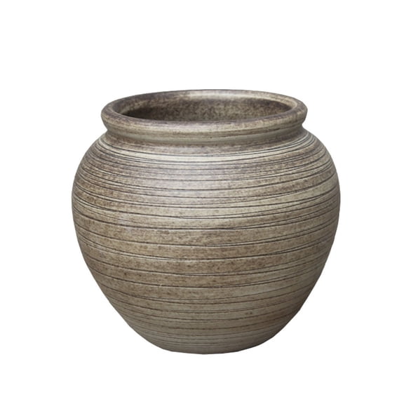 Round Ceramic Vase Living Room Study Pottery Pot Decoration Retro Rough Pottery Dried Flower Flower Arrangement Decoration