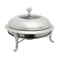 thumbnail image 1 of Round Chafing Dish Buffet Set,Stainless Steel Catering Chafer and Buffet Warmer with Lid & Fuel Holder,Catering Food Warmers,for Wedding Party Banquet Dinners, 1 of 8