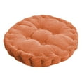 thumbnail image 1 of Round Chair Corduroy Pads Soft Tatami Cushion Floor Backrest Sleeping Pillow Mat for Home Office Dorm Decoration Orange, 1 of 9