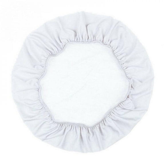 Round Chair Cover Stretch Elastic Telescopic Detachable Chair Cushion Cover for Dining Room Kitchen Wedding Banquet Textile