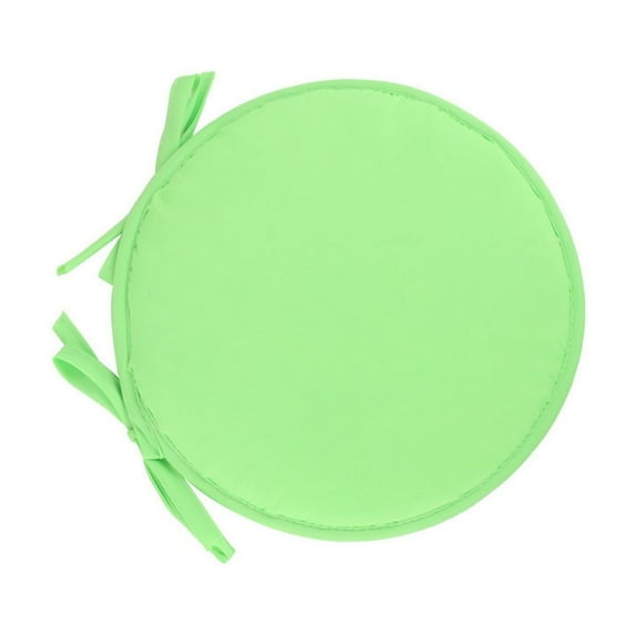 Round Chair Cushion 38Cm Diameter High Density Sponge, Indoor Outdoor Garden Patio Furniture Mat, Breathable Shell Non-Slip Straps Easy Care Decoration For Home Office