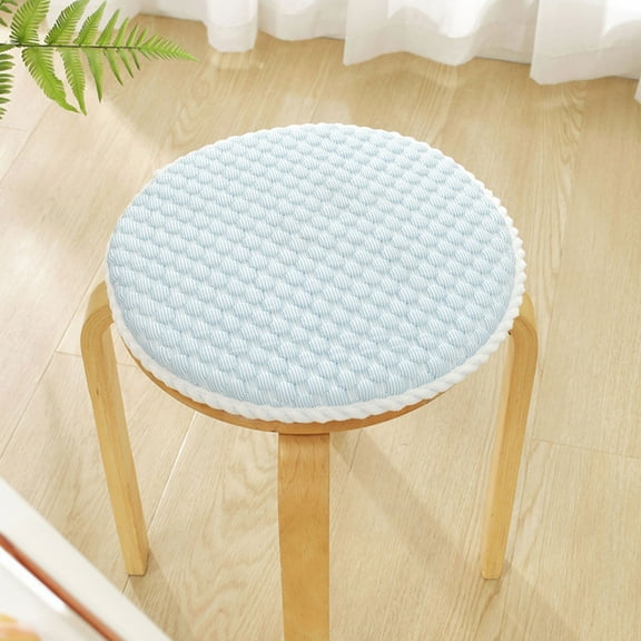 Round Chair Cushion, Ice Silk Cooling Seat Pad, Ergonomic Support Non-Slip Design, for Dining Chairs Floor Seating, Home and Balcony Use