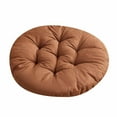 thumbnail image 1 of Round Chair Cushion, Soft Polyester Fabric Pad, Machine Washable All Seasons Comfort, for Kitchen Dining Office Seating, 15.7In Coffee, 1 of 4