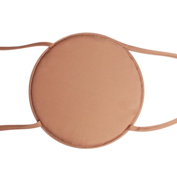 Round Chair Cushion With Ties, 15" Thickened Polyester Seat Pad For Dining Office Stools, Non-Slip Bottom & Elastic Straps, All-Season Comfort Indoor Outdoor Use (Brown)