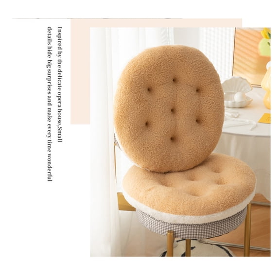 Round Chair Cushions Bar Stool Cushion 10 inch Velvet Chair Pads Barstool Cushions Winter Warm Chair Covering Floor Pillow Cushions Office Sedentary Butt Pillow Decorative Seat Cushion