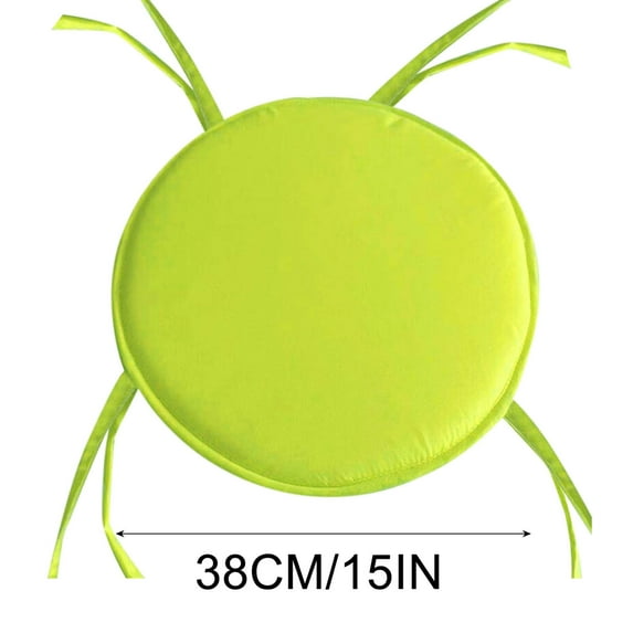 Round Chair Cushions,Indoor Outdoor Chair Cushions with Ties,Round Bistro Chair Cushions Set,Chair Pads for Dining Chairs,Round Outdoor Seat Cushion for Home Kitchen