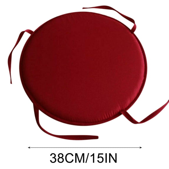 Round Chair Cushions,Indoor Outdoor Chair Cushions with Ties,Round Bistro Chair Cushions Set,Chair Pads for Dining Chairs,Round Outdoor Seat Cushion for Home Kitchen