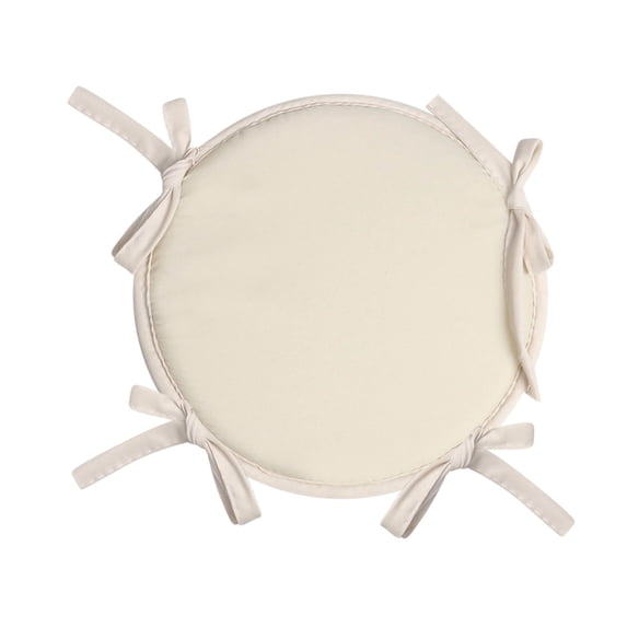 Round Chair Cushions with Ties,Thick Polyester,Non-Slip Seat Pads for Indoor Dining,Outdoor Patio Use(15.0In)