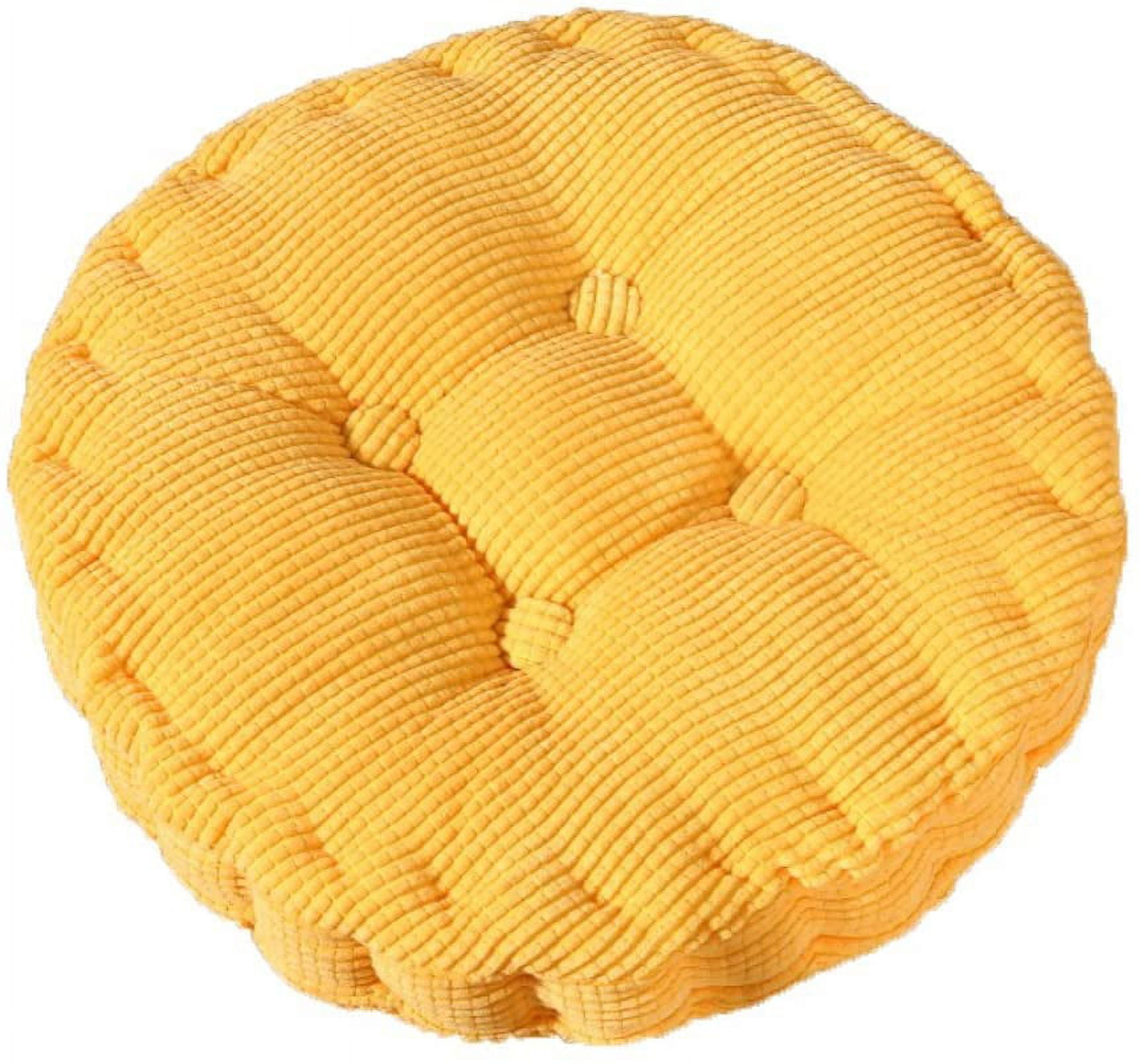 Round Chair Pad Seat Cushion Solid Color Soft Chair Pads Comfy Velvet Cushion Pillow for Kitchen