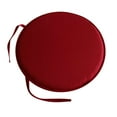thumbnail image 1 of Round Chairs Cushions With Ties,Indoor & Outdoor Light Round Diameter Round Seat Cushion,Simples Style and Durables,Soft and Cozy,Suitable for Indoor Seating Chairs Cushions(Wine), 1 of 6