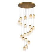 Round Chandelier 19 Light-Gold Finish Bailey Street Home 79-Bel-4187026