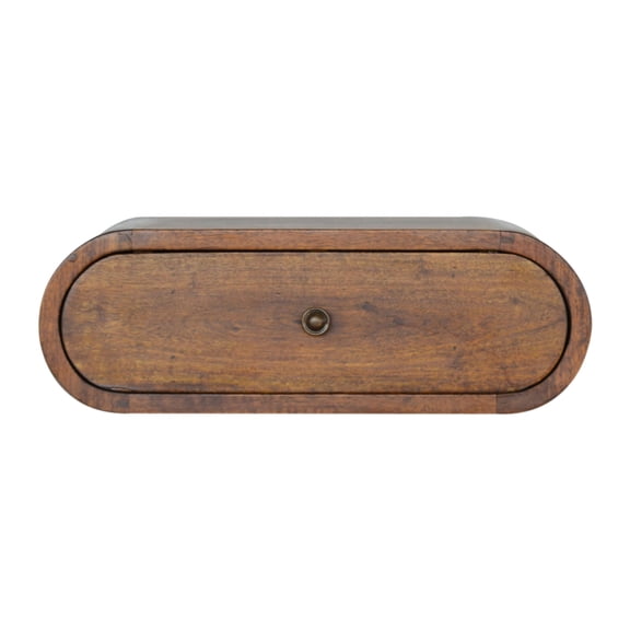 Round Chestnut Wall - Mounted Bedside Accessory | Perfect for Bedside Organization | Beautifies the Living Space