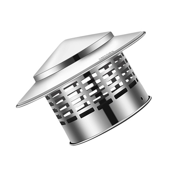 Round Chimney Caps Stainless Steel Fireplaces Vent Cover Chimney Cover with Screen Exhaust Caps Rustproof Vent Cover