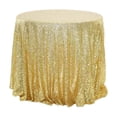 thumbnail image 1 of Round Christmas Tablecloth 39.37 in Polyester Sequin Glitter Fabric for Holiday Party Decoration, 1 of 6