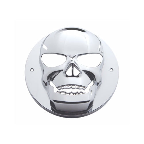 Round Chrome Skull Bezel / Covers 2" LED Side Marker Clearance Light