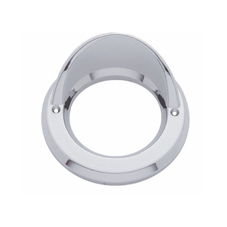 Round Chrome Visor Bezel / Covers 2.5" LED Side Marker Clearance Light