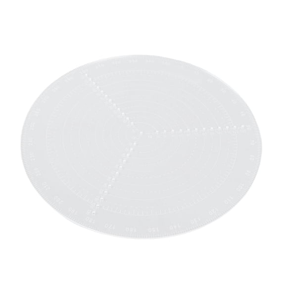 Round Circle Center Finder 11.8 in / 300 mm Clear Acrylic Compass Tool for Woodworking and DIY Crafts