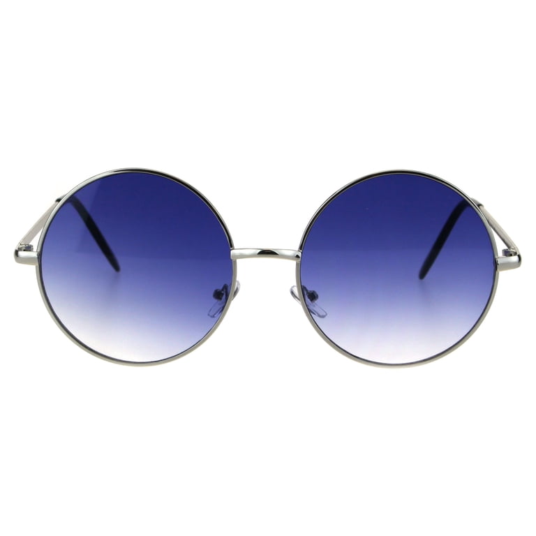 Round Circle Lens Hippie Metal Rim Gradient Sunglasses  display picture 1
