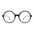 thumbnail image 1 of Round Circle Lens Wizard Plastic Mod Fashion Clear Lens Glasses Black Clear, 1 of 4