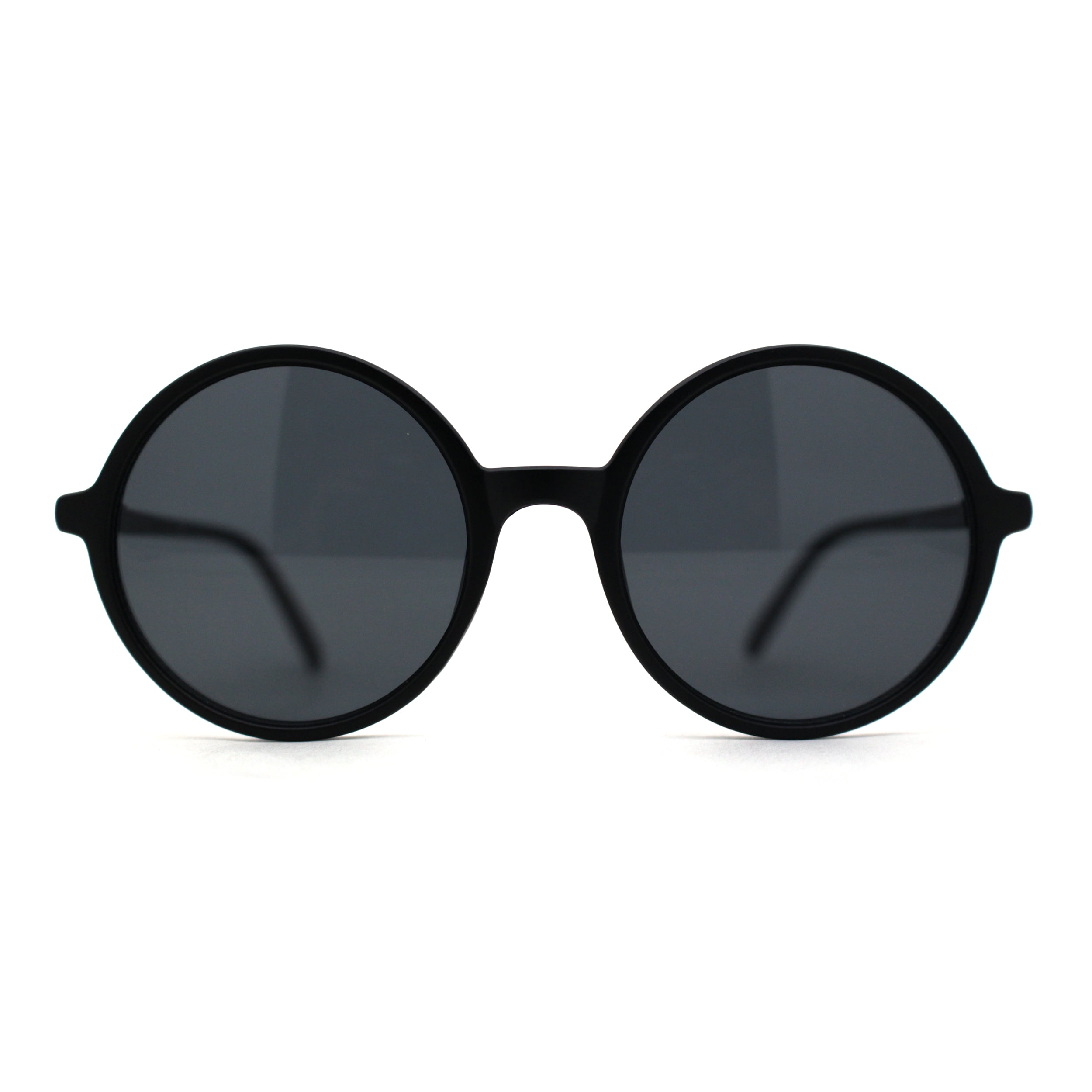 Matte black sales circle sunglasses