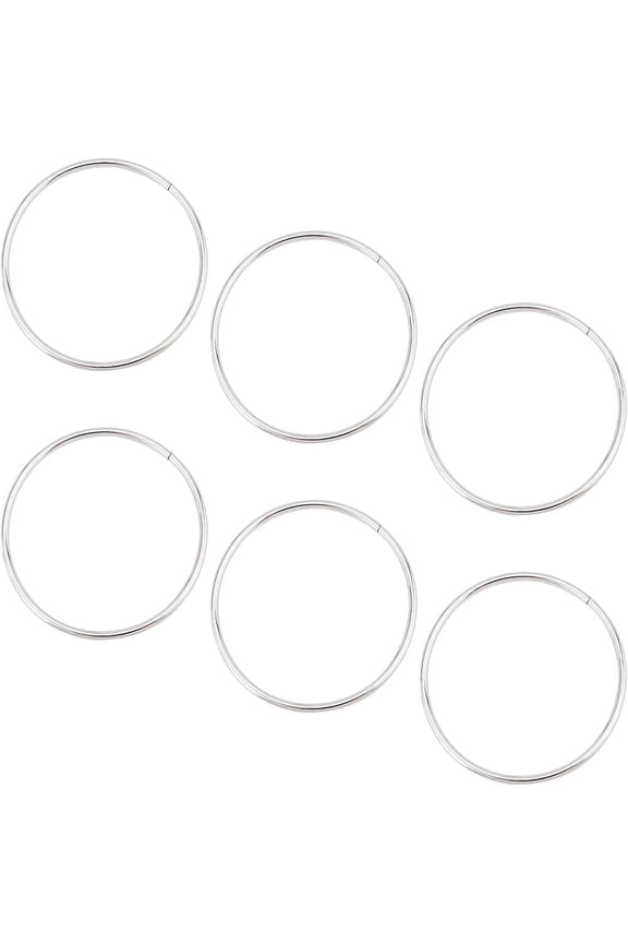 Round/Circular Ring Iron Bag Handles Bag Strap Replacement Accessories for DIY Purse Handbag Craft Platinum 11x0.45cm Inner Diameter: 10.15cm DIY