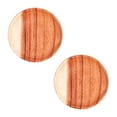 thumbnail image 1 of Round Classic Acacia Wood Dessert Plate 2-Pack, 1 of 5