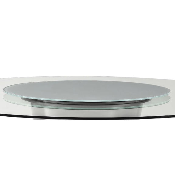 Round Clear Glass Lazy Susan