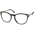 thumbnail image 1 of Round Clear Lens Glasses - Non-Prescription - Men and Women (Black), 1 of 3