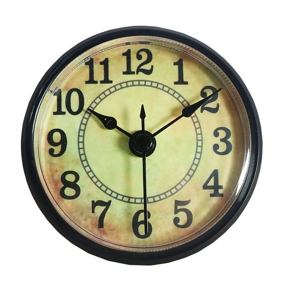 Round Clock Insert Arabic Numeral Quartz Movement Roman Bedside Antique Watch Desk Decoration Table Diy Parts 70mm 2.8Inch B