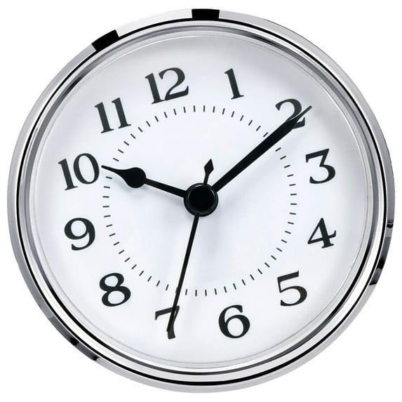 Round Clock Small Clock Insert Roman/Arabic Numerals Gold/Silver Trim For Craft And Replacement Clocks 70mm 80mm 90mm
