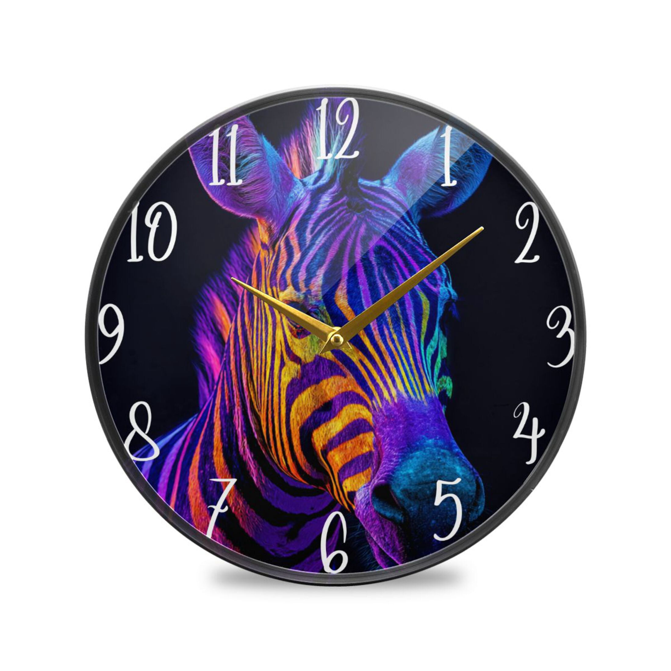 Zebra Clock Round Clock Wall Clock Decorative Clock 11.9