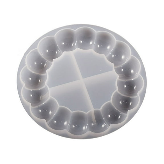 Round Coaster Epoxy Resin Silicone Mold Coaster Molds for Resin Wine Glass Cup Mat Home Decor Crafts Making