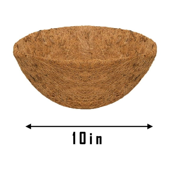 Round Coco Liners Hanging Basket,Coco Coir Liners for Hanging Baskets,Coco Fiber Replacement Liner,12 Inch Thick Round Coconut Liners for Garden Plants Flower Vegetable Pot, Planter Insert ,3pc