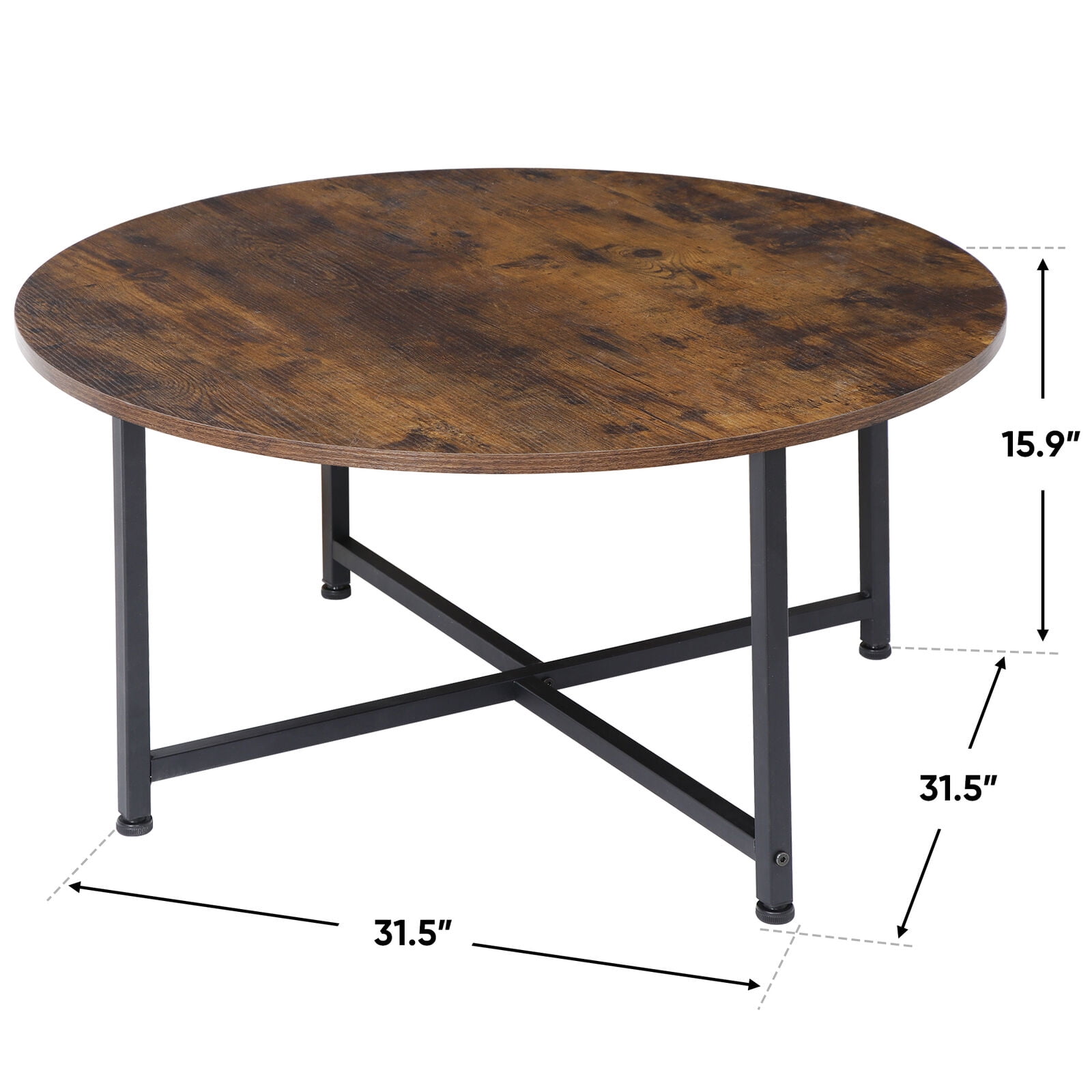 Round Coffee Table Kitchen Dining Modern Leisure Tea Table Office Desk ...