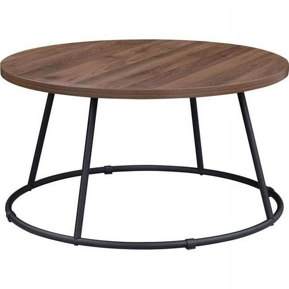 Round Coffee Table, Walnut