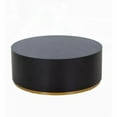 thumbnail image 1 of Round Coffee Table for Living Room - Fully Assembled Black MDF, 1 of 11