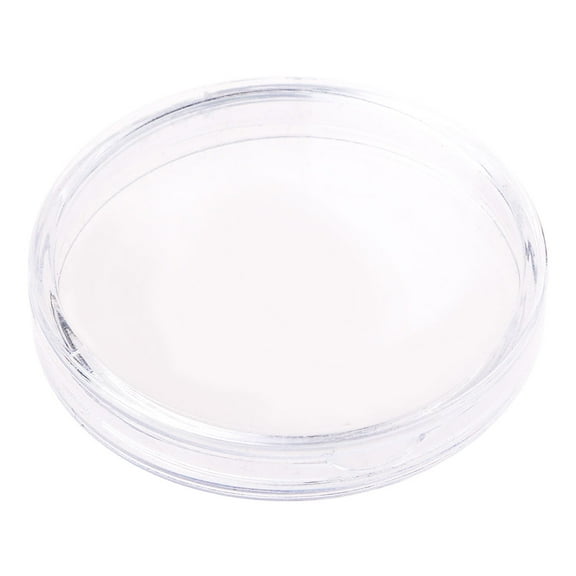Round Coin Storage Box Transparent Beauty Earring for Case for Cosmetic Makeup Art Crafts