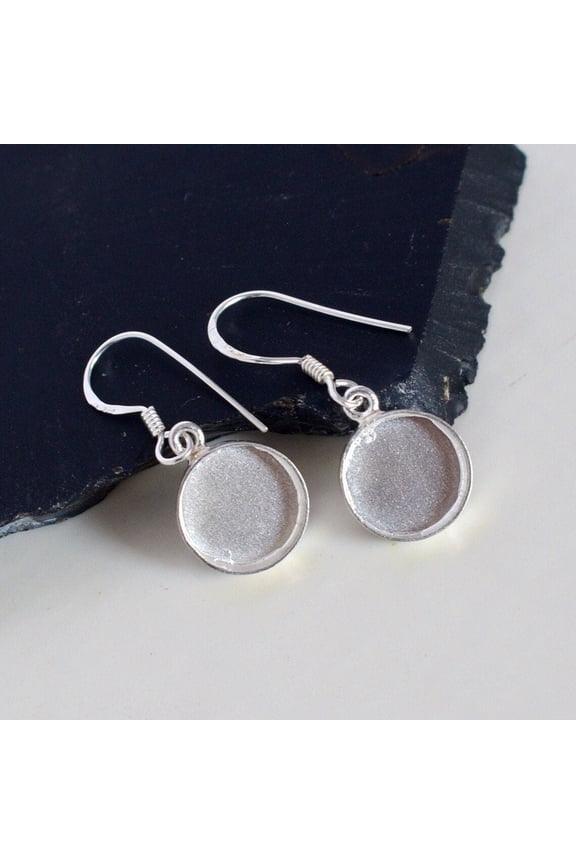 Round Collet for Earrings