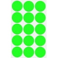 thumbnail image 1 of Round Color Coding Circle Labels in Neon Green 30mm - 75 Pack, 1 of 6