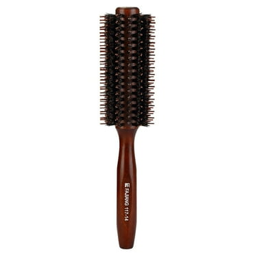 1-Pack 2.2-Inch Round Hair Brush with Natural Wood Handle – Styling & Blow Drying Brush for Volume, Curling & Smoothing, Anti-Frizz Barrel Brush for All Hair Types TIKA