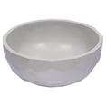 thumbnail image 1 of Round Concrete Vessel Sink with Hexagon Patterned Exterior - Light Gray, 1 of 8