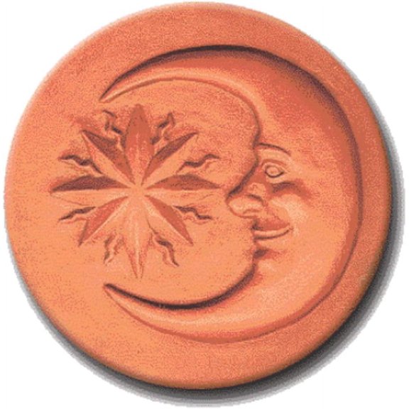 Round Cookie Stamp with Handle & Recipe Booklet-Man in The Moon