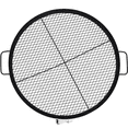 thumbnail image 1 of Round Cooking Grate,Heavy-Duty Steel Fire Pit Grill Grate with Handle for Outdoor BBQ、Camping、Party, 1 of 8