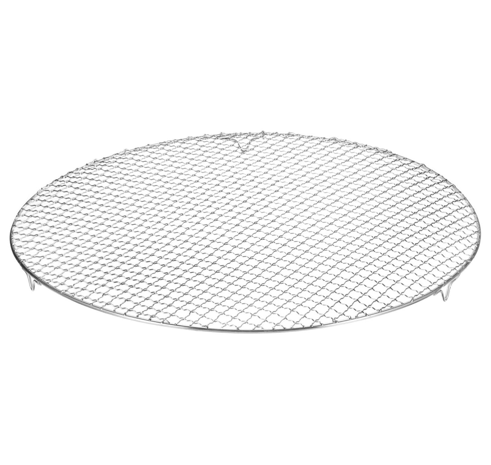 Round Cooking Rack 19-inch Stainless Steel Cross Wire Barbecue Grill ...