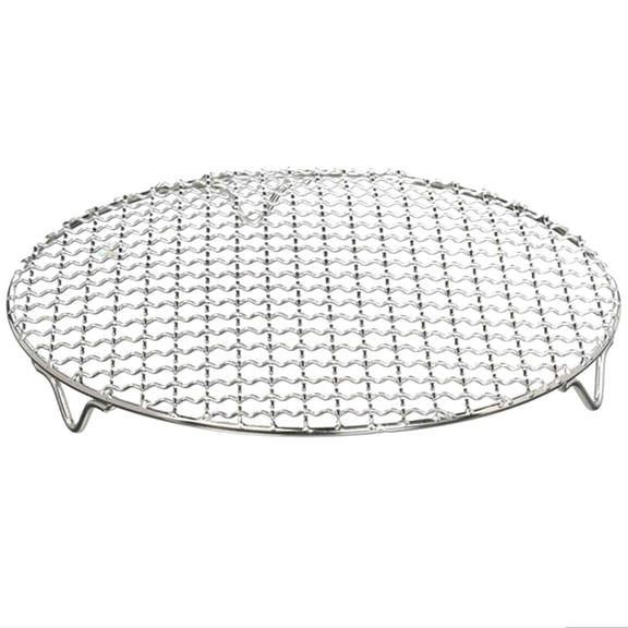 Round Cooking Rack 6.5-inch 201 Stainless Steel Cross Wire Barbecue Grill Net for Cooking Baking Steaming BBQ