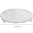 thumbnail image 1 of Round Cooking Rack Grill Rack Bake Steam Grill Stainless Steel Suitable for Air Fryer/Stock Pot/Pressure Cooker/Cake Pan Oven and Dishwasher Home Decor, 1 of 6