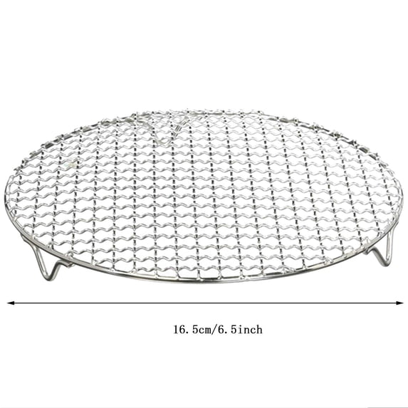 Round Cooking Rack Grill Rack Bake Steam Grill Stainless Steel Suitable for Air Fryer/Stock Pot/Pressure Cooker/Cake Pan Oven and Dishwasher Home Decor