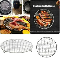 Round Cooking Rack Grill Rack Bake Steam Grill Stainless Steel Suitable For Air Fryer/Stock Pot/Pressure Cooker/Cake Pan Oven And Dishwasher