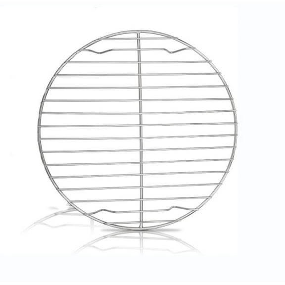 Round Cooling Rack, Casewin 1 Pcs (13cm) Stainless Steel Baking Cooling Steaming Grilling Rack, Mirror Finish & Smooth Edge, Oven & Dishwasher Safe