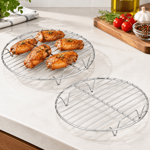 Round Cooling Rack Set of 2, 7 Inch